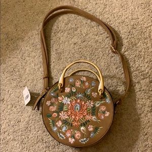 Brown circle bag